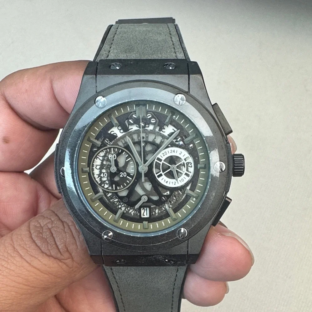 Black and Gray Chronograph Watch - Picture 1 of 6